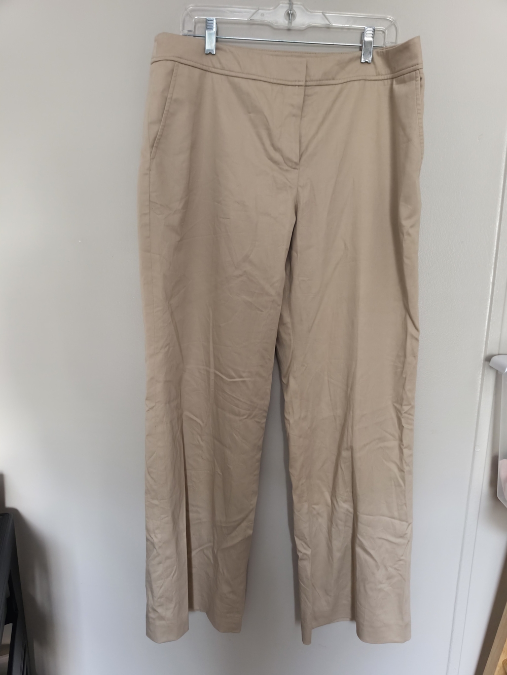 Kasper Beige Wide Leg Dress Pants Size 16